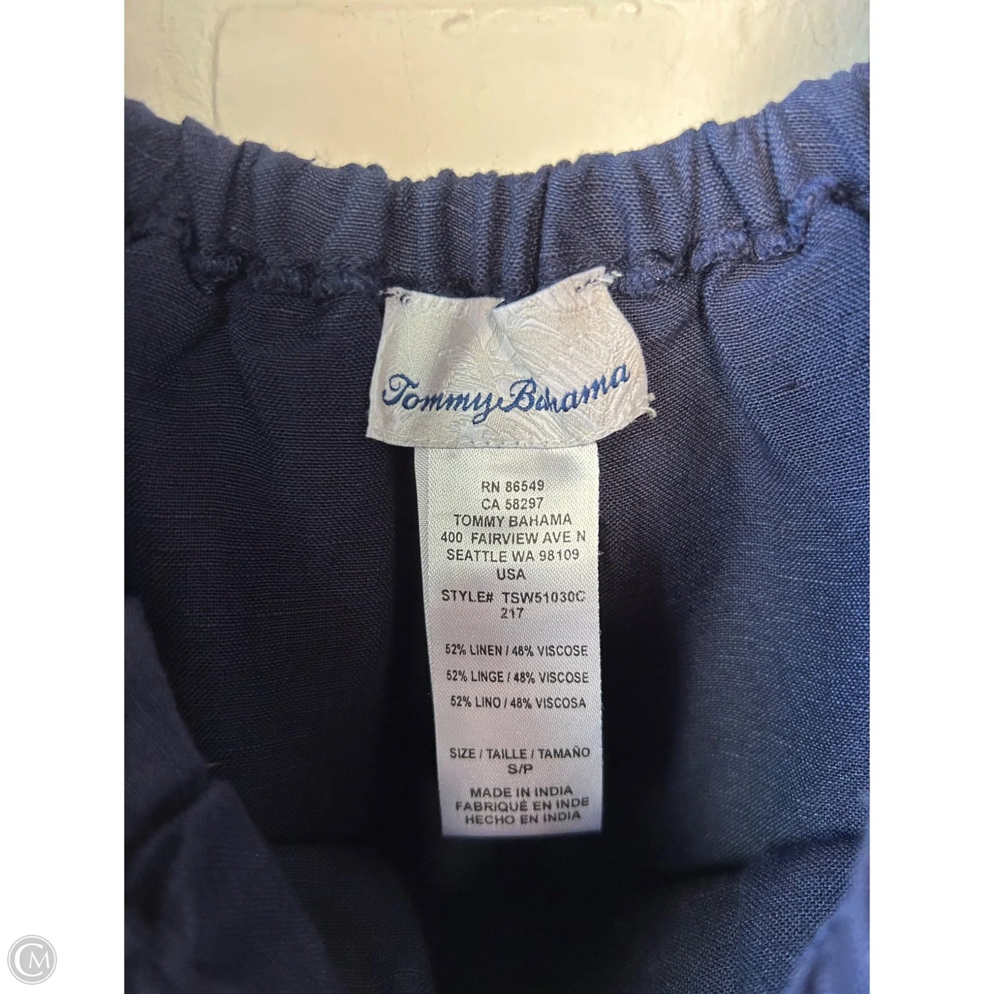 Dress Casual Short By Tommy Bahama In Blue, Size: S