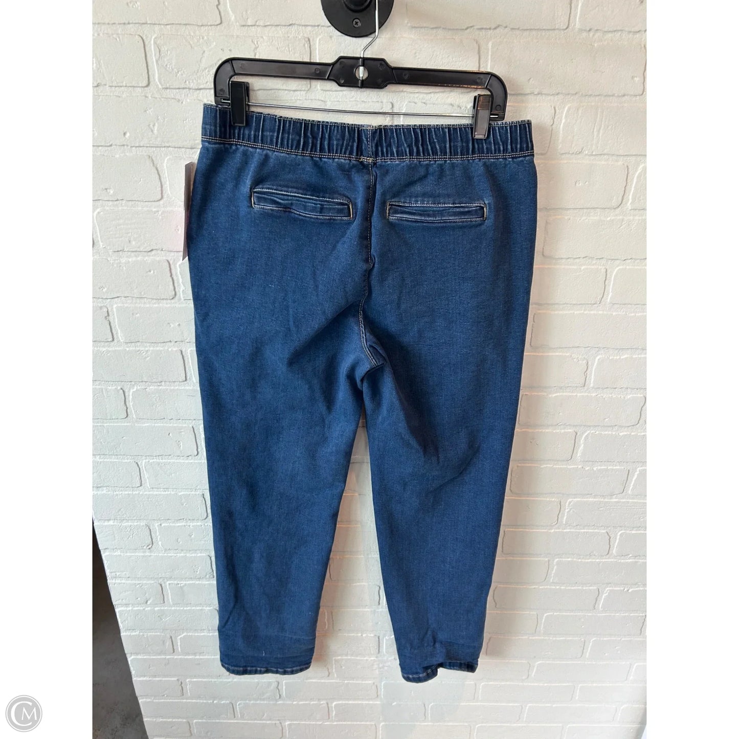 Jeans Straight By Croft And Barrow In Blue Denim, Size: 8