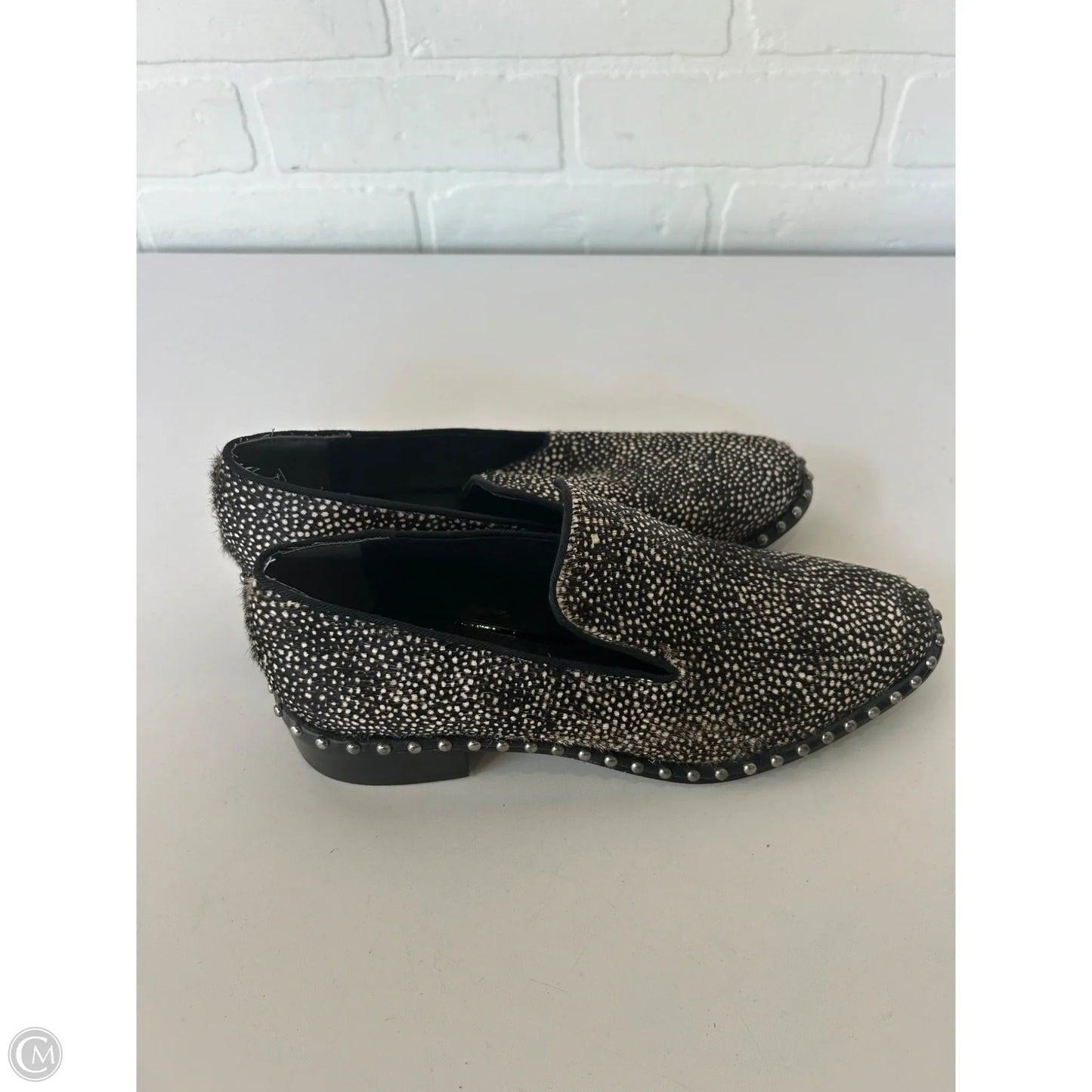 Shoes Flats By Adrianna Papell In Black & Cream, Size: 5.5