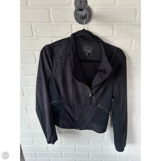 Jacket Moto By Elie Tahari In Black, Size: M