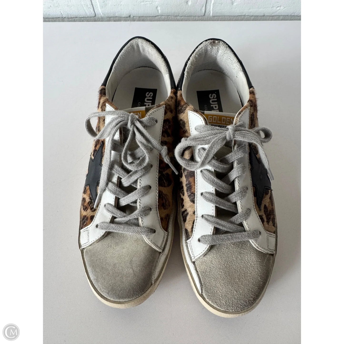 Shoes Luxury Designer By Golden Goose In Leopard Print, Size: 7.5
