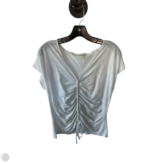 Top Short Sleeve By Max Studio In White, Size: Xl