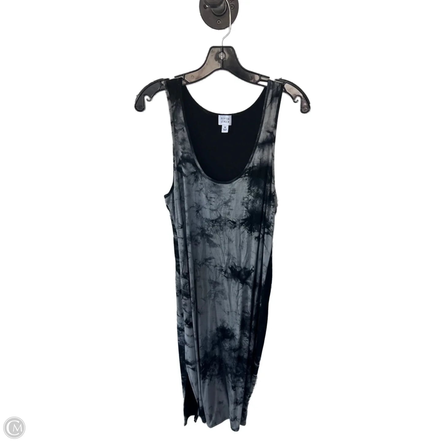 Dress Casual Midi By Peyton Jensen In Black & Grey, Size: M
