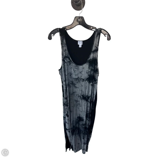 Dress Casual Midi By Peyton Jensen In Black & Grey, Size: M