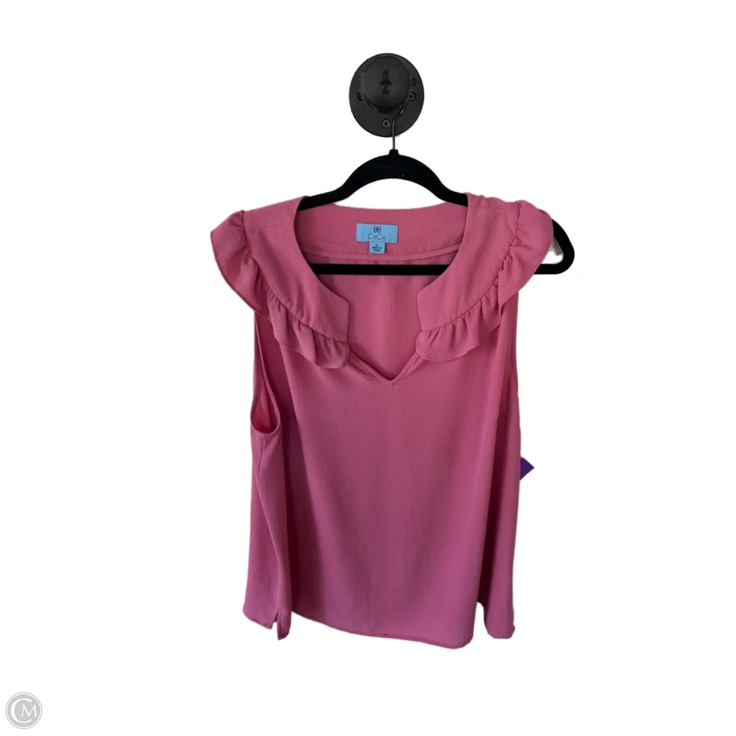 Top Sleeveless By Cece In Pink, Size: Xl
