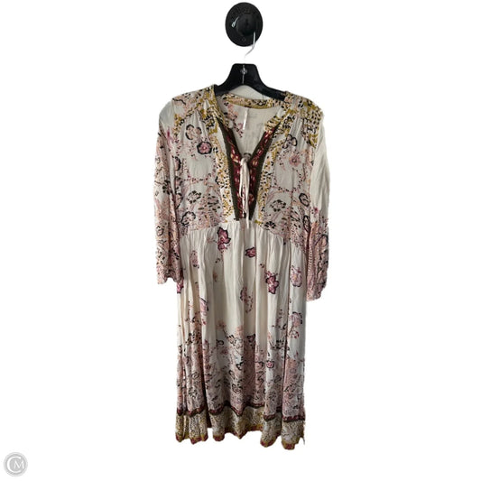 Dress Casual Midi By Free People In Cream, Size: Xs