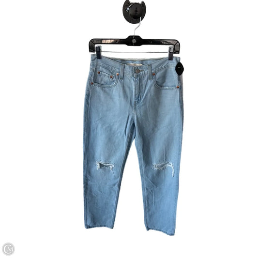 Jeans Straight By Levis In Blue Denim, Size: 2