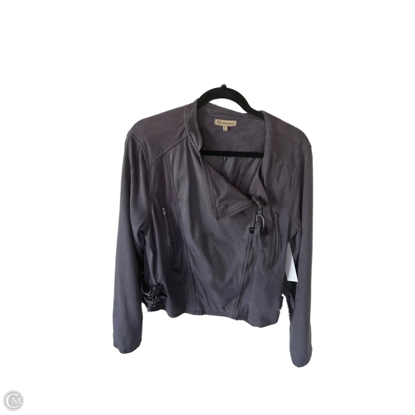 Jacket Moto By Democracy In Grey, Size: Xl