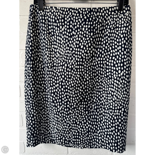 Skirt Mini & Short By J. Crew In Blue & White, Size: 4