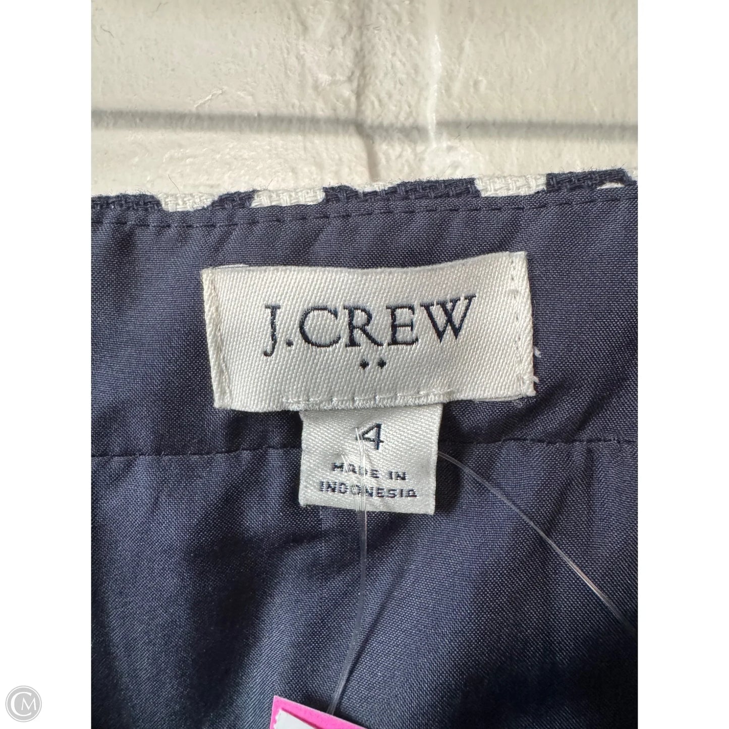 Skirt Mini & Short By J. Crew In Blue & White, Size: 4