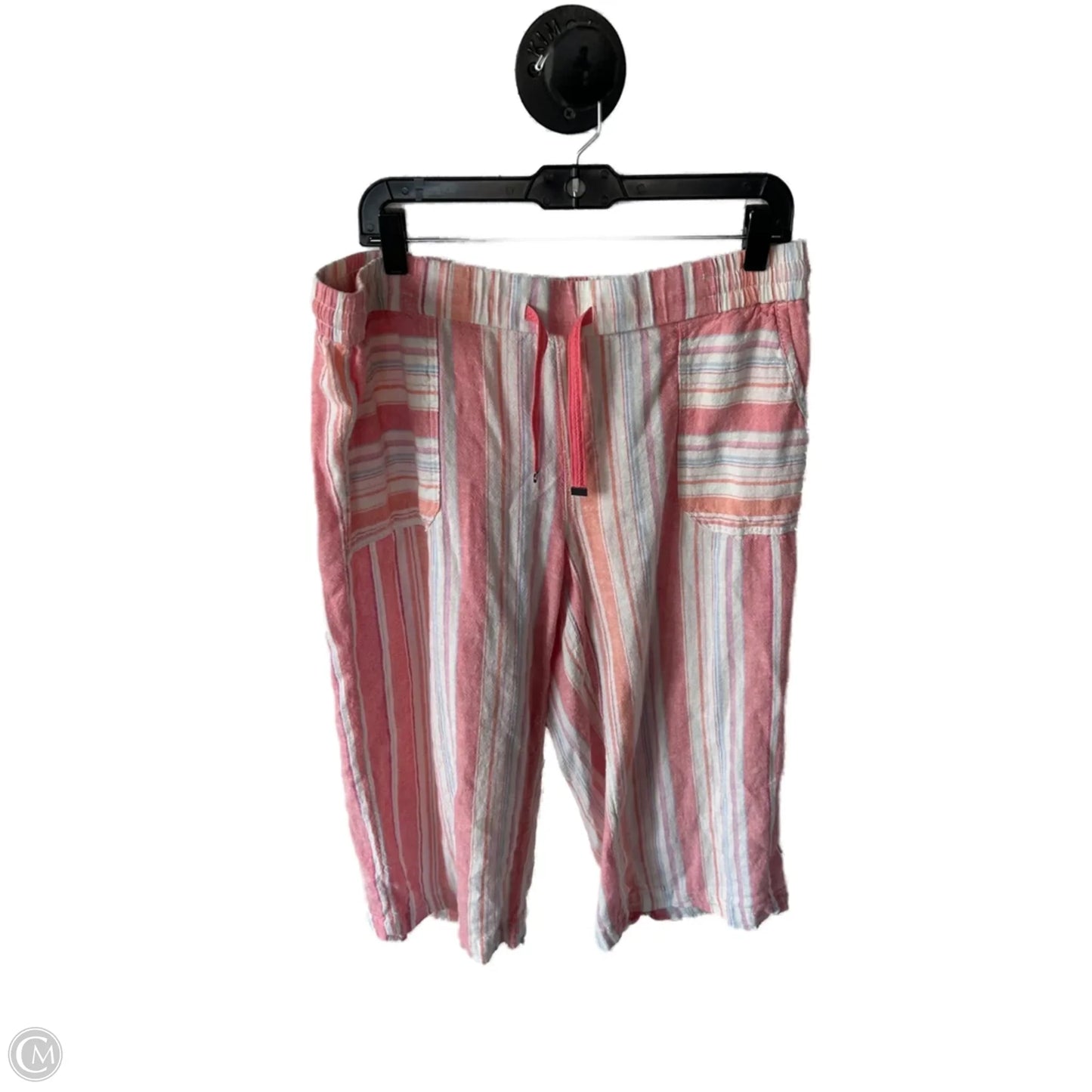Capris By Style And Company In Pink & White, Size: 14p