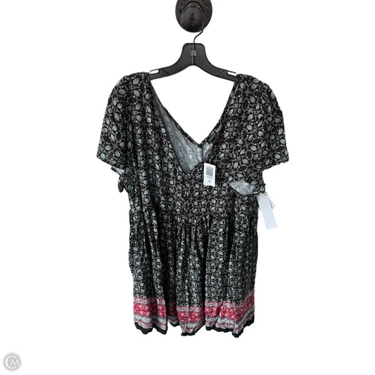 Dress Casual Short By Torrid In Black & Red, Size: 2x