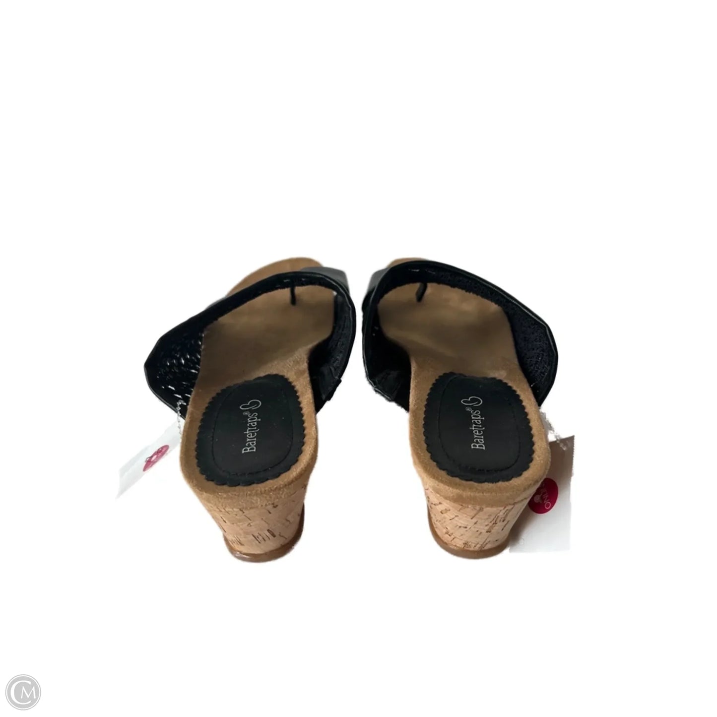 Sandals Heels Wedge By Bare Traps In Black, Size: 10