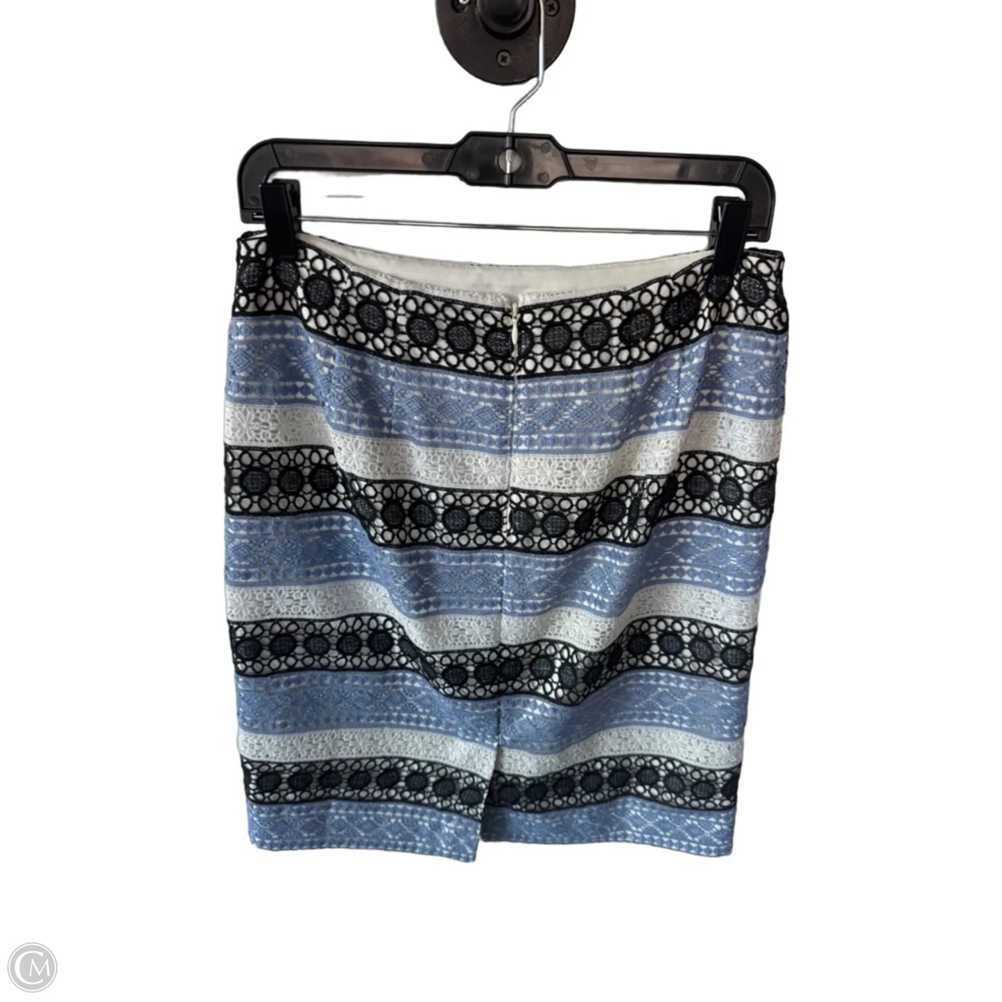 Skirt Mini & Short By Talbots In Blue & White, Size: 6p