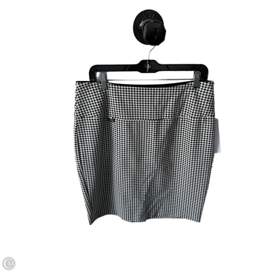Skirt Midi By Peck And Peck In Black & White, Size: 12