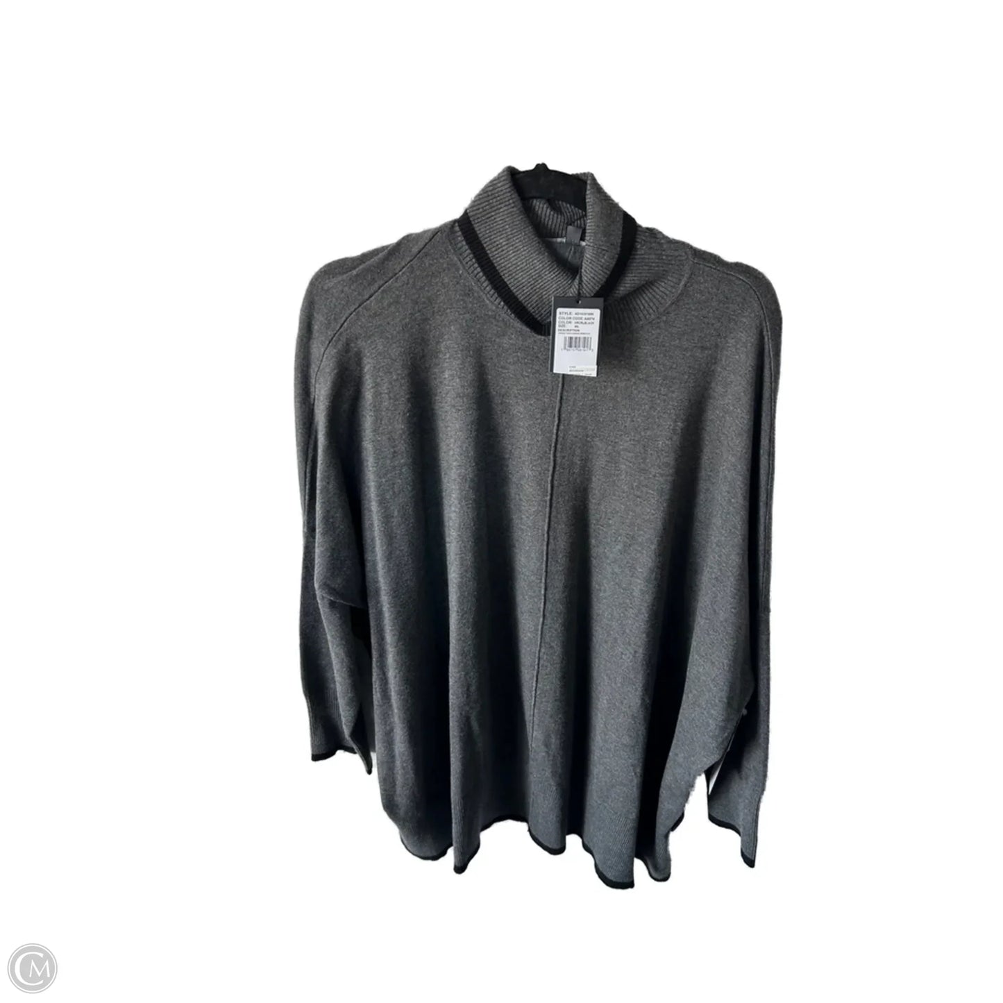 Sweater By Adrianna Papell In Grey, Size: Xl