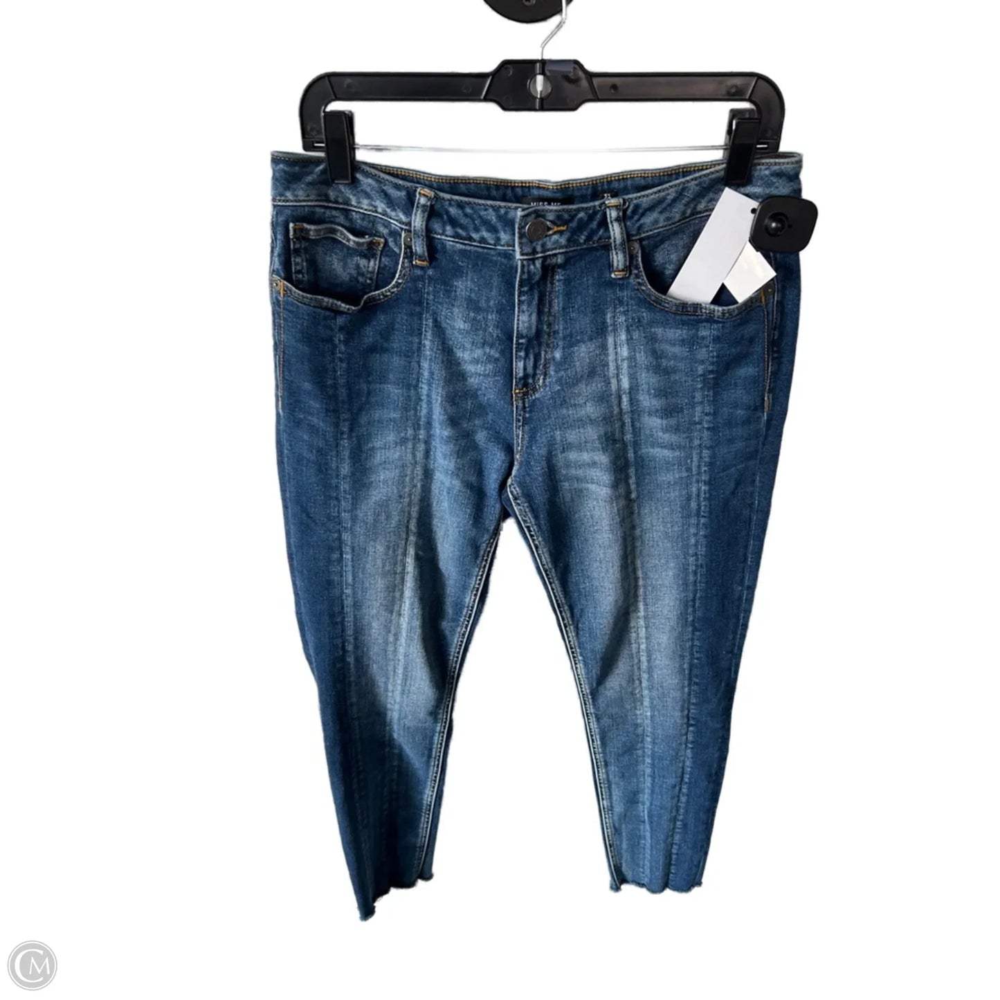 Jeans Skinny By Miss Me In Blue Denim, Size: 12