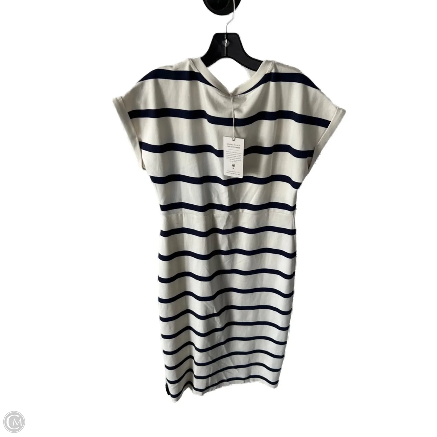 Dress Casual Midi By Tommy Bahama In Blue & Cream, Size: S