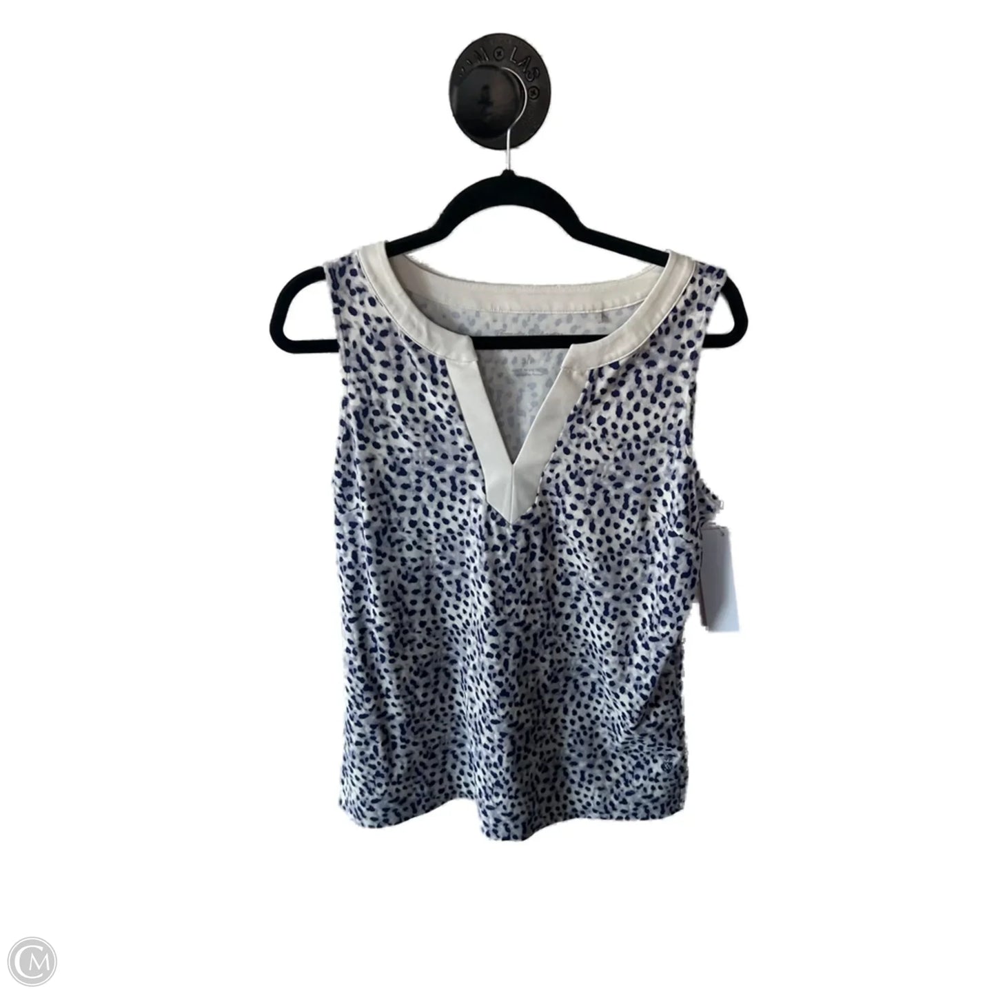 Top Sleeveless By Tommy Bahama In Blue & White, Size: S
