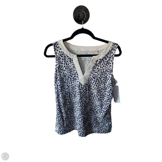 Top Sleeveless By Tommy Bahama In Blue & White, Size: S