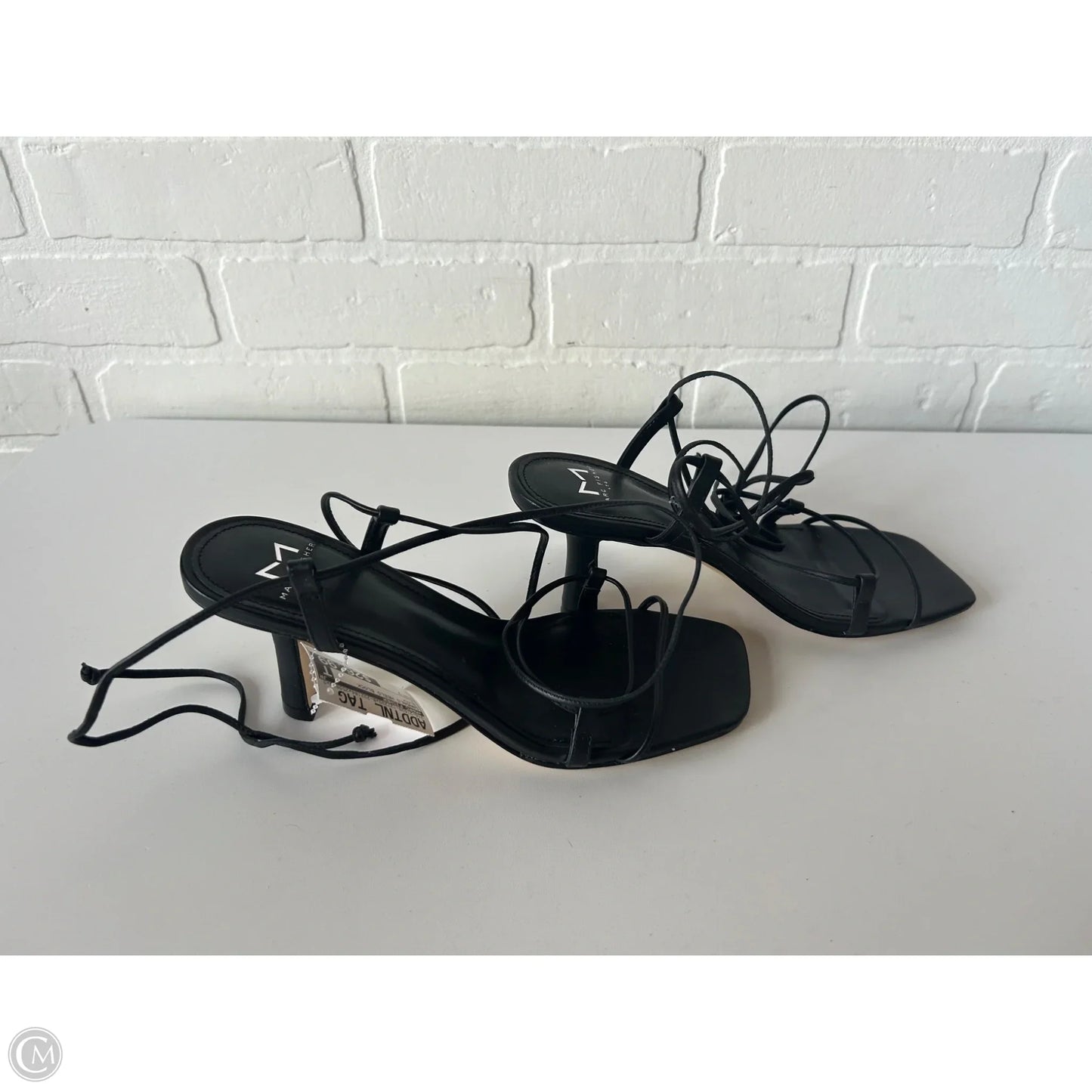 Sandals Heels Block By Marc Fisher In Black, Size: 7