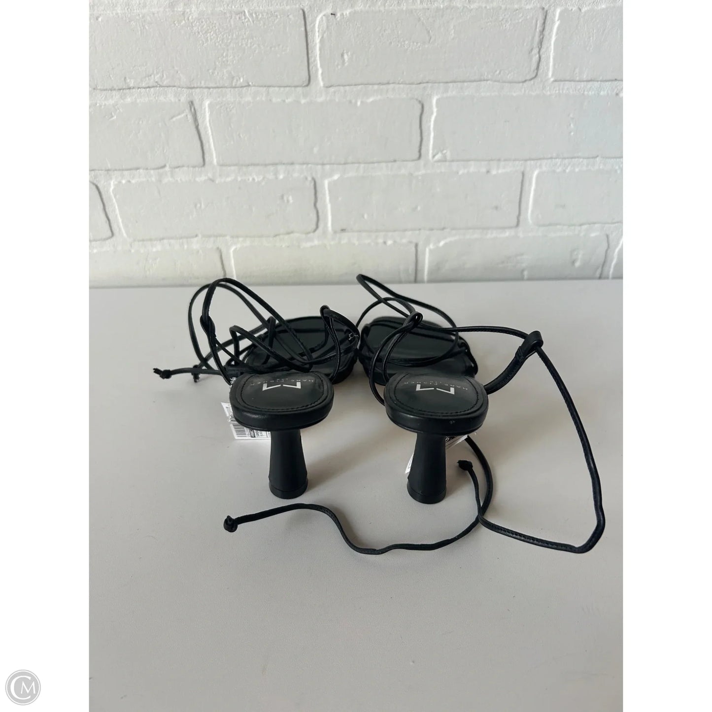 Sandals Heels Block By Marc Fisher In Black, Size: 7