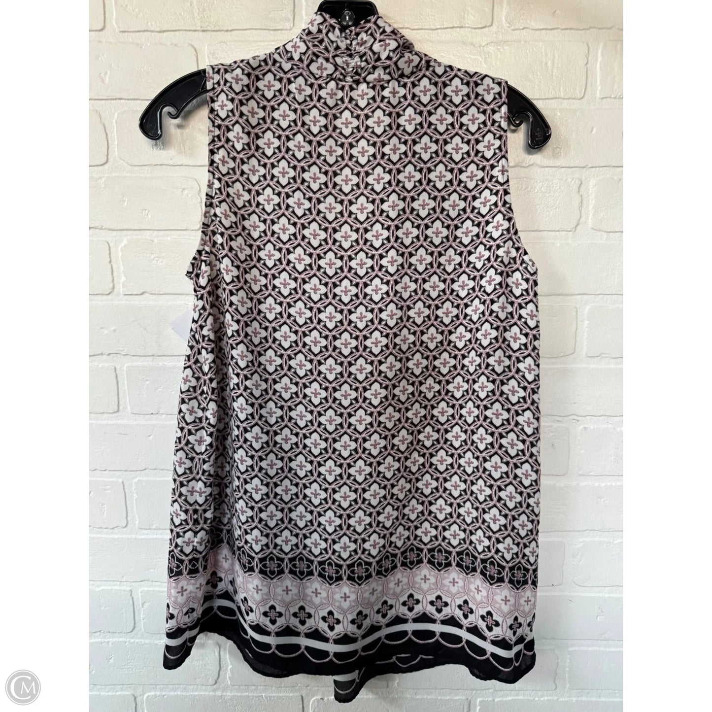 Top Sleeveless By Max Studio In Black & White, Size: Xs