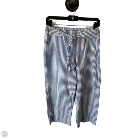 Pants Wide Leg By Beachlunchlounge In Blue & White, Size: 4