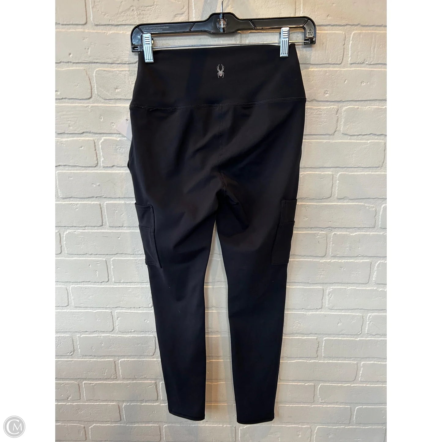 Athletic Leggings By Spyder In Black, Size: 4