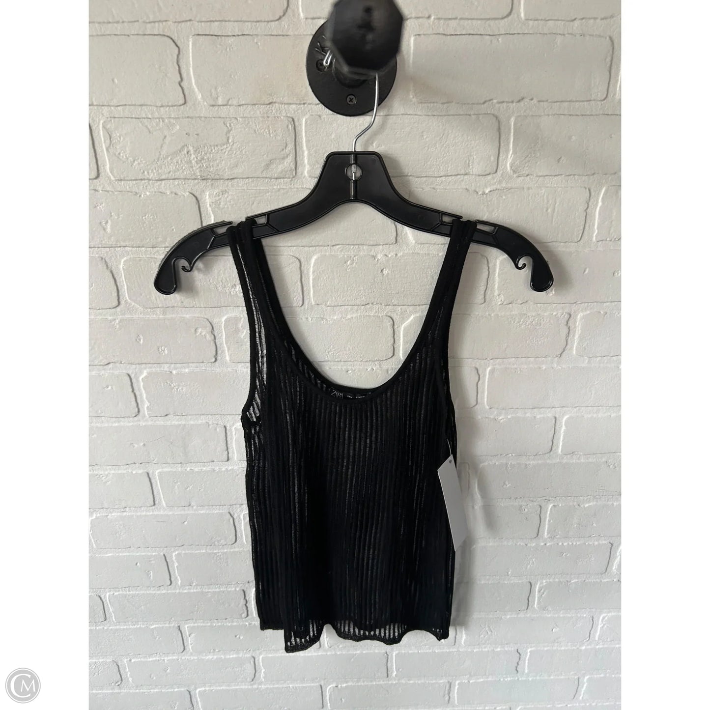 Tank Top By Zara In Black, Size: M