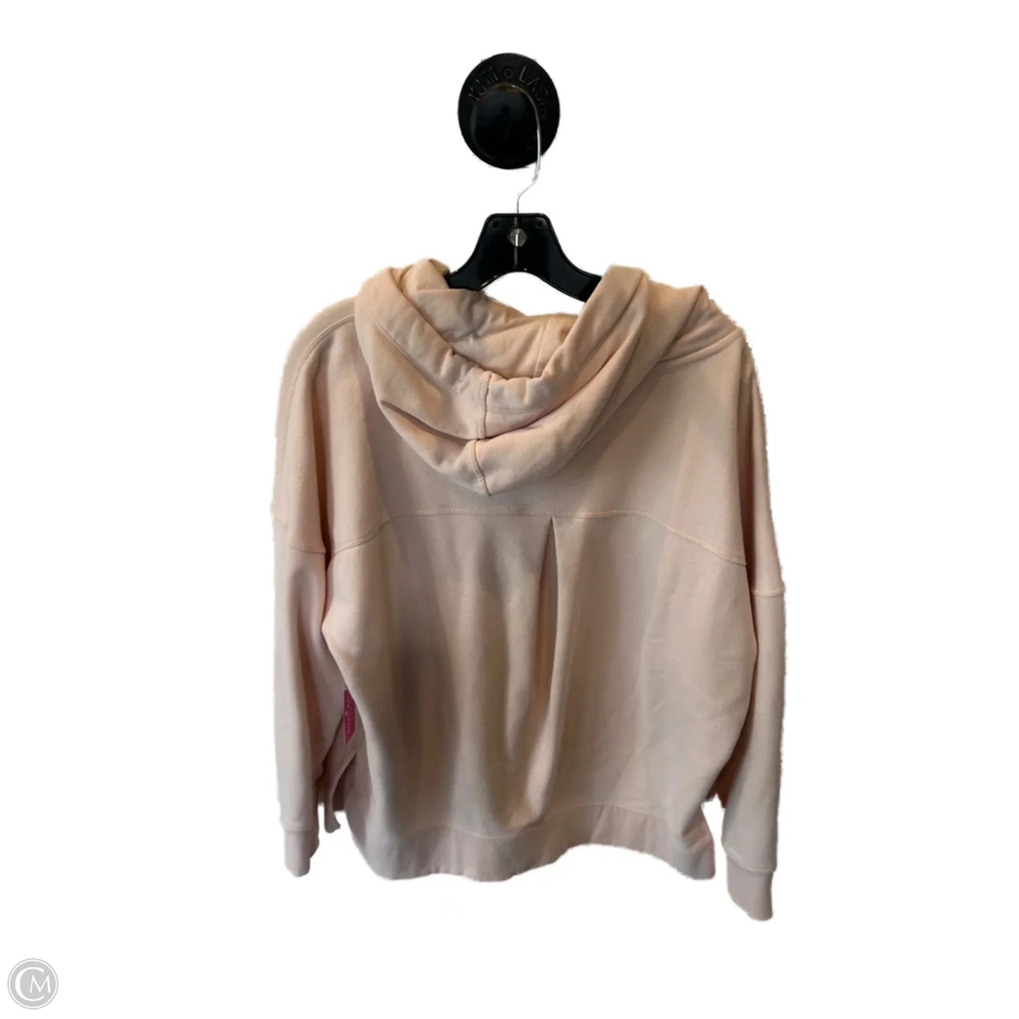 Sweatshirt Hoodie By Calvin Klein Performance In Peach, Size: L