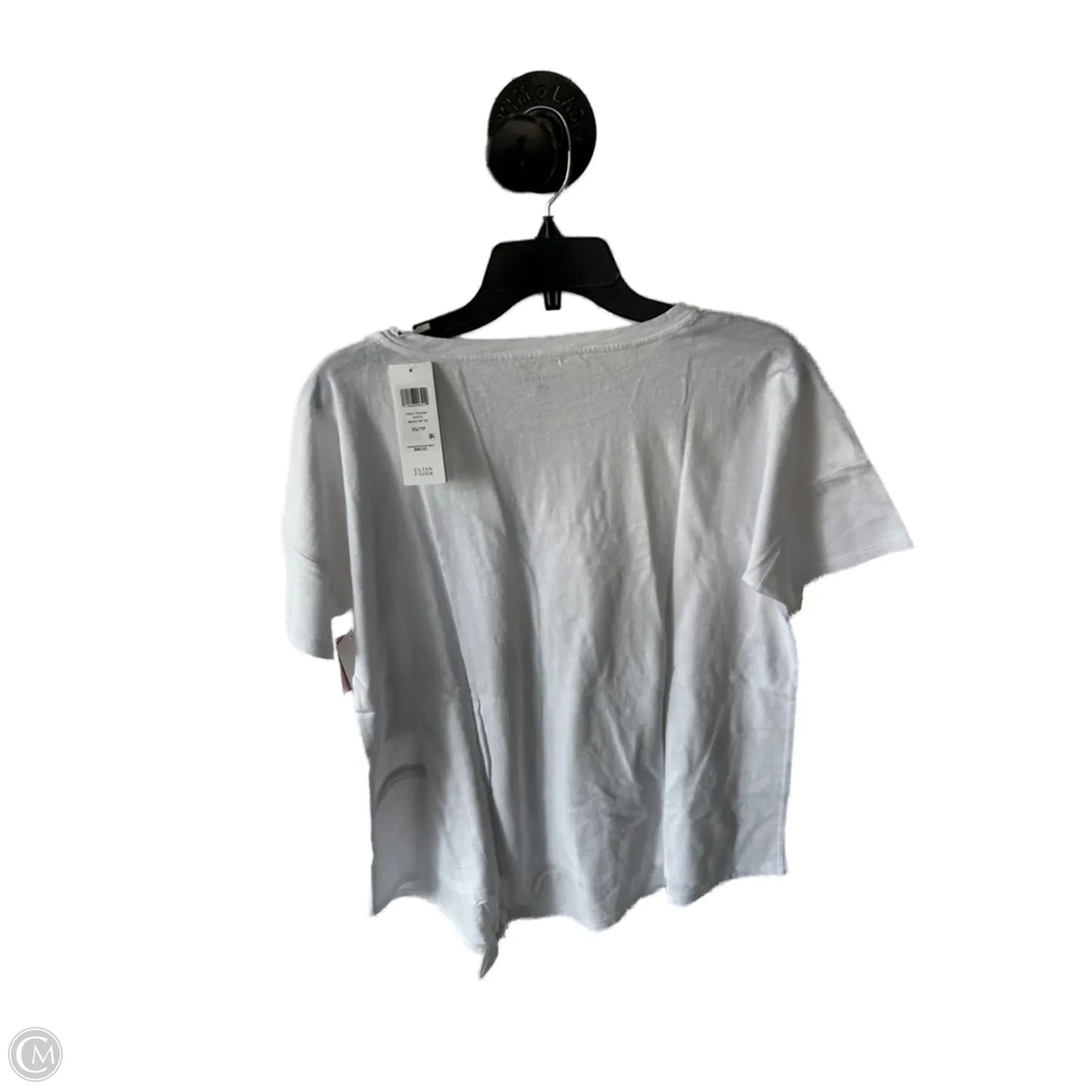 Top Short Sleeve Basic By Eileen Fisher In White, Size: Xs