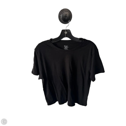 Top Short Sleeve Basic By Members Mark In Black, Size: M