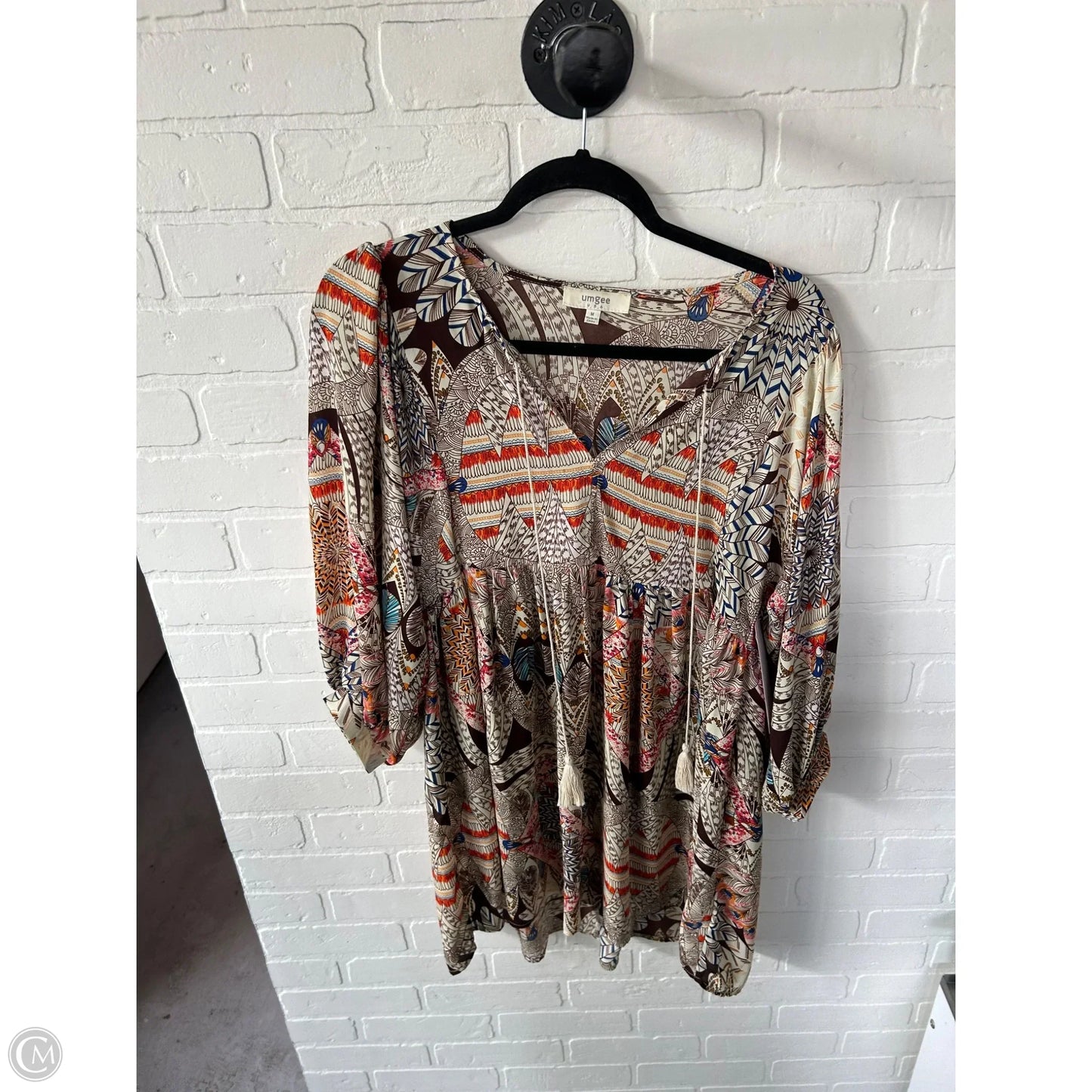 Dress Casual Short By Umgee In Brown & Cream, Size: M