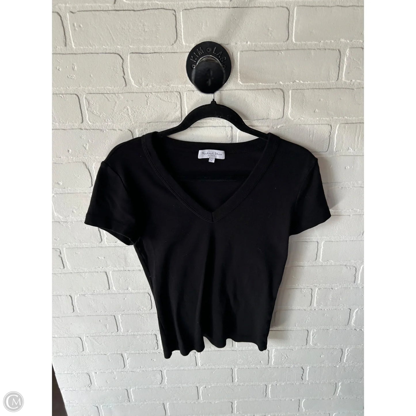 Top Short Sleeve Basic By Michael Stars In Black, Size: S