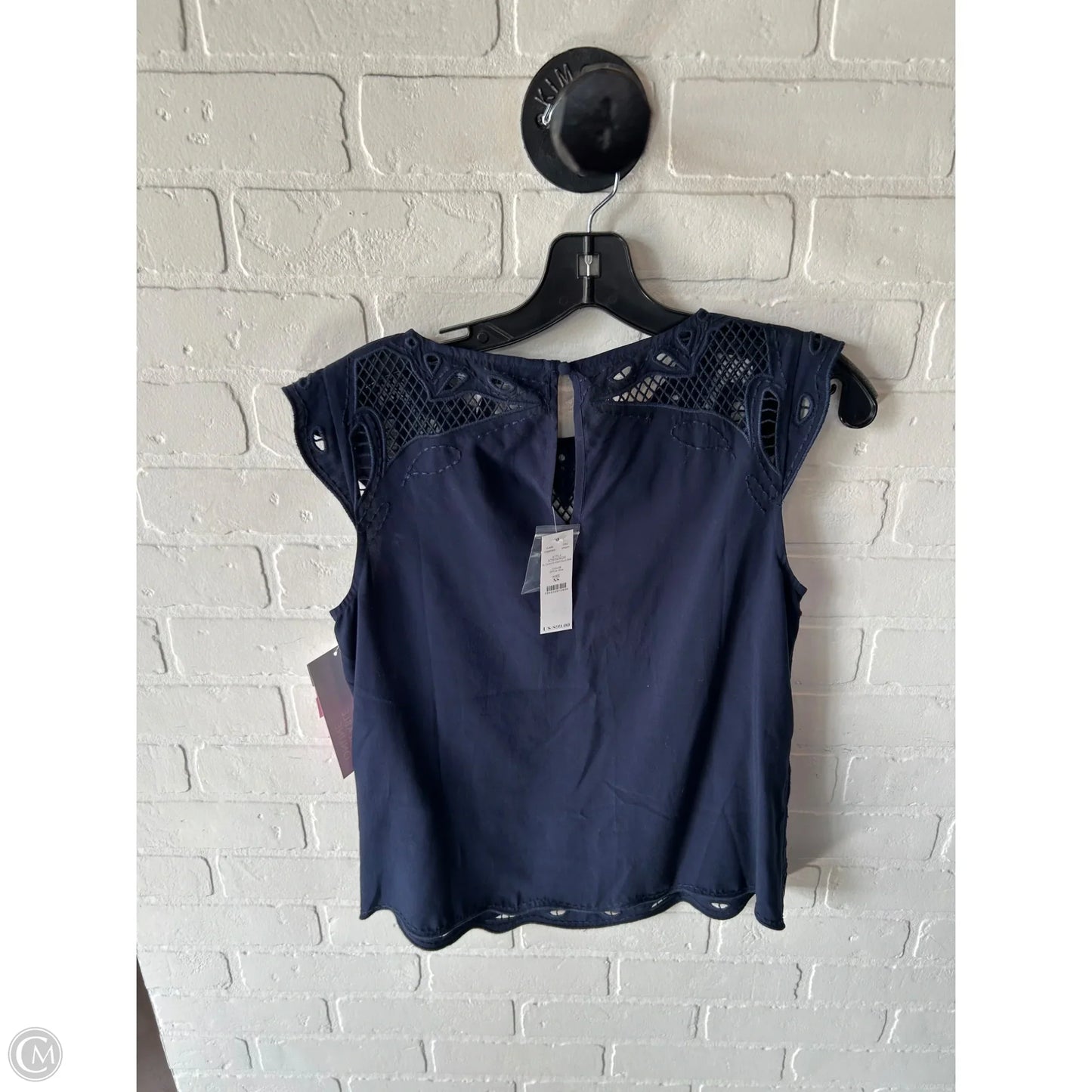 Top Sleeveless By White House Black Market In Navy, Size: Xs