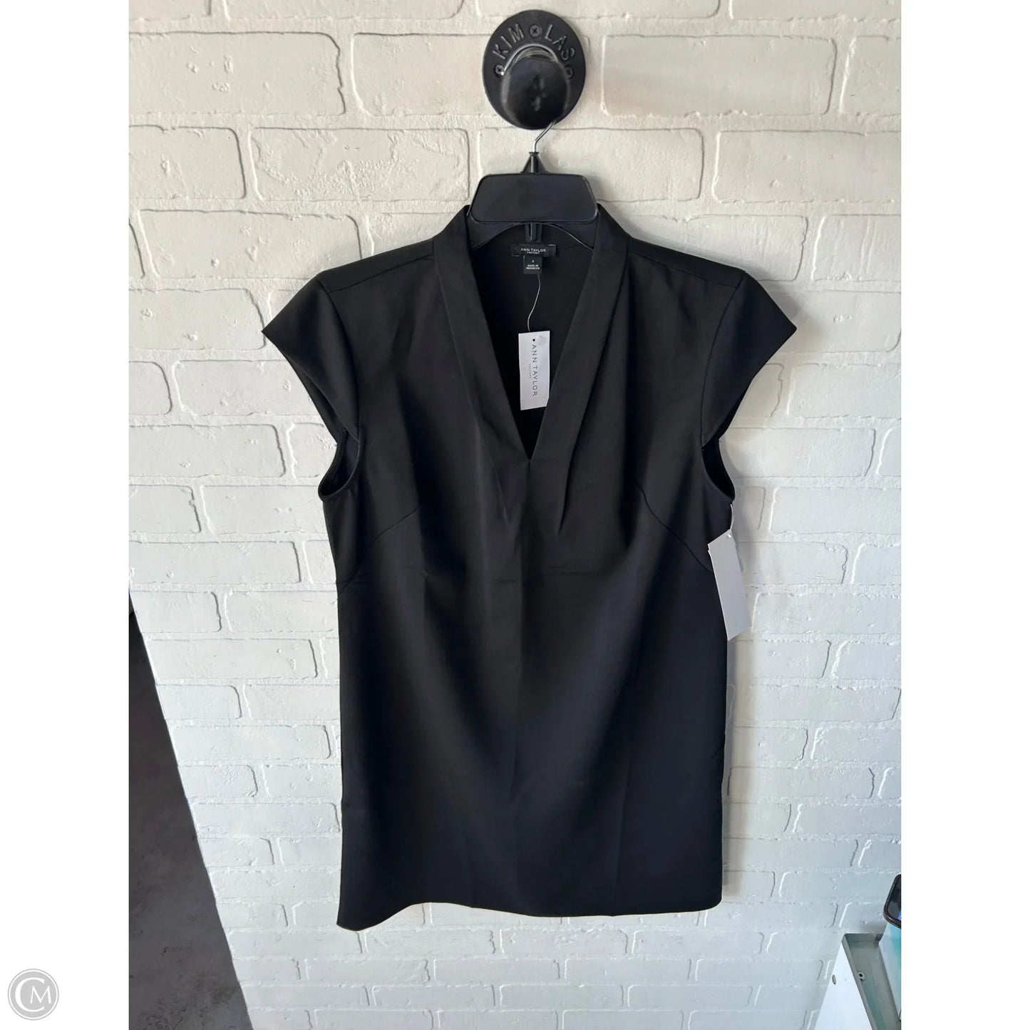 Dress Casual Midi By Ann Taylor In Black, Size: S