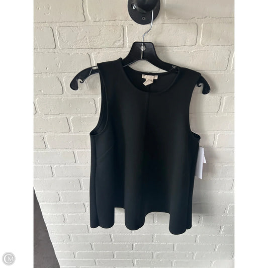 Top Sleeveless By H&m In Black, Size: S