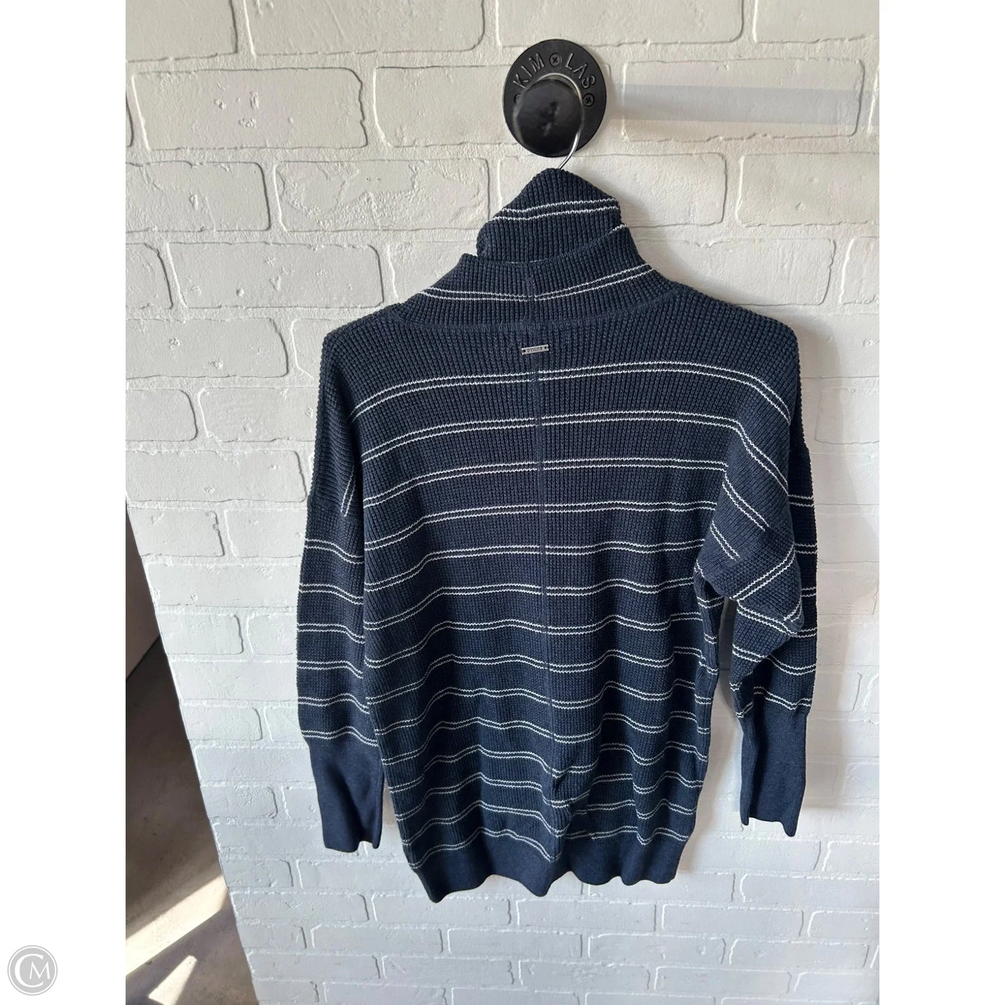 Sweater By Prana In Blue & White, Size: M