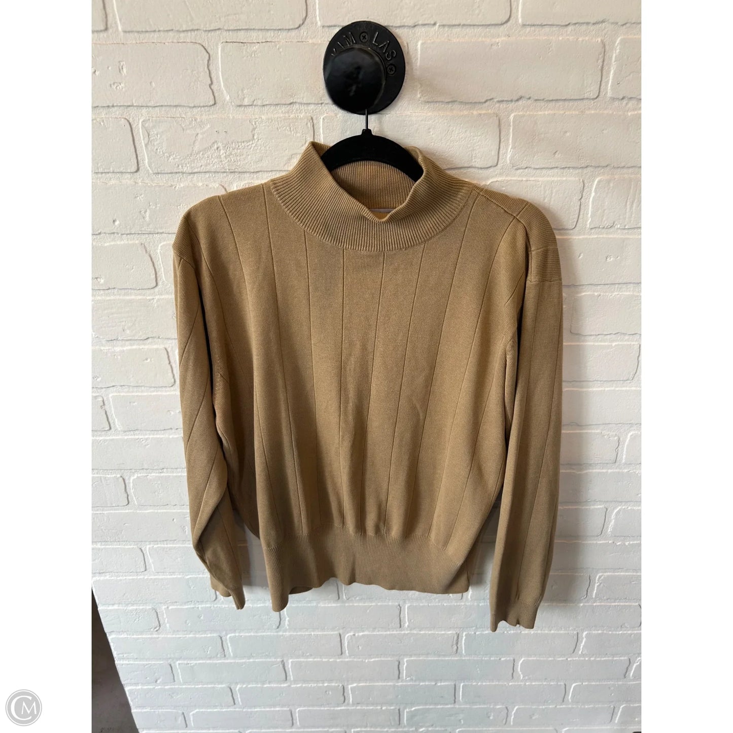 Sweater By Dressbarn In Tan, Size: L