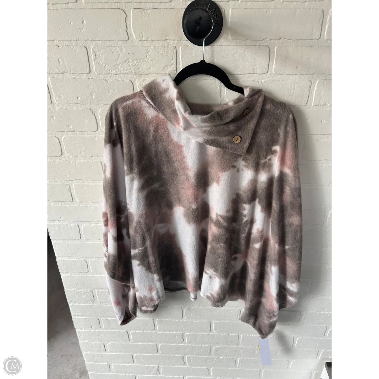 Poncho By Entro In Brown & White, Size: S