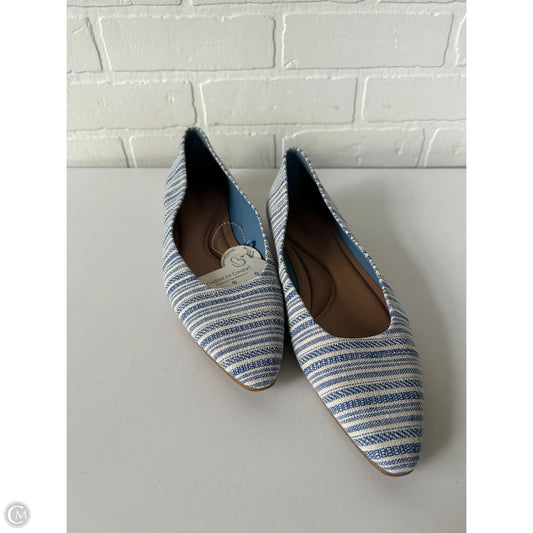 Shoes Flats By Bare Traps In Blue & White, Size: 11