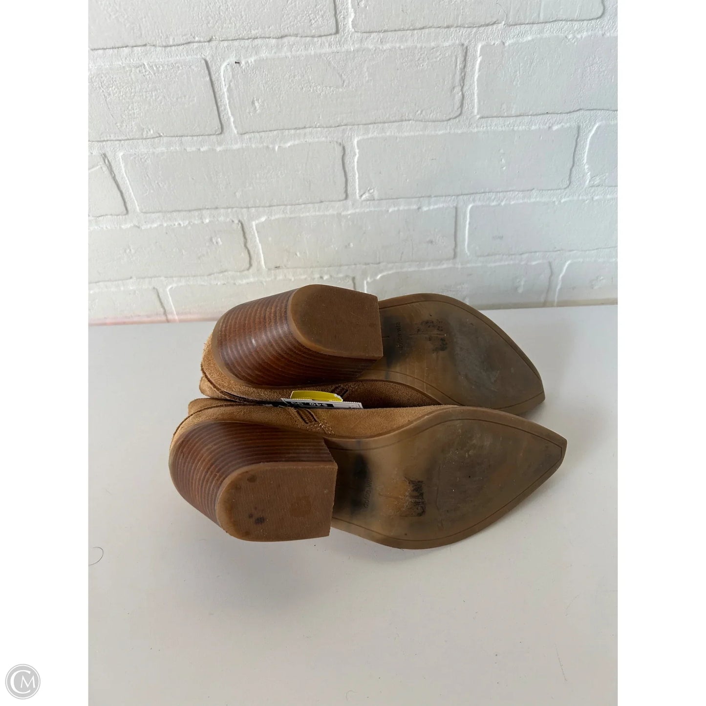 Boots Ankle Heels By Dolce Vita In Tan, Size: 8