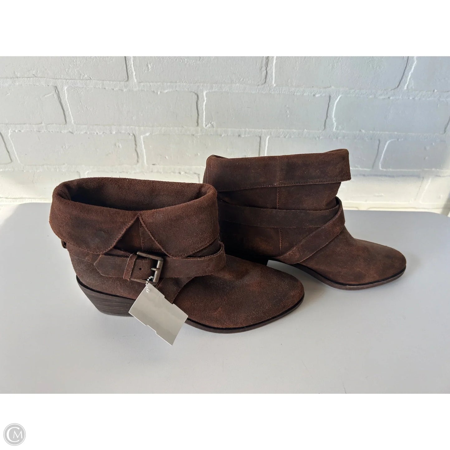 Boots Ankle Heels By Joie In Brown, Size: 7