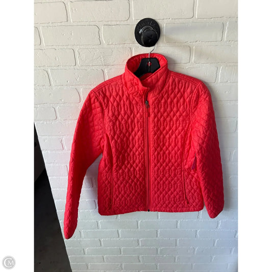 Jacket Puffer & Quilted By Lands End In Orange, Size: Xs