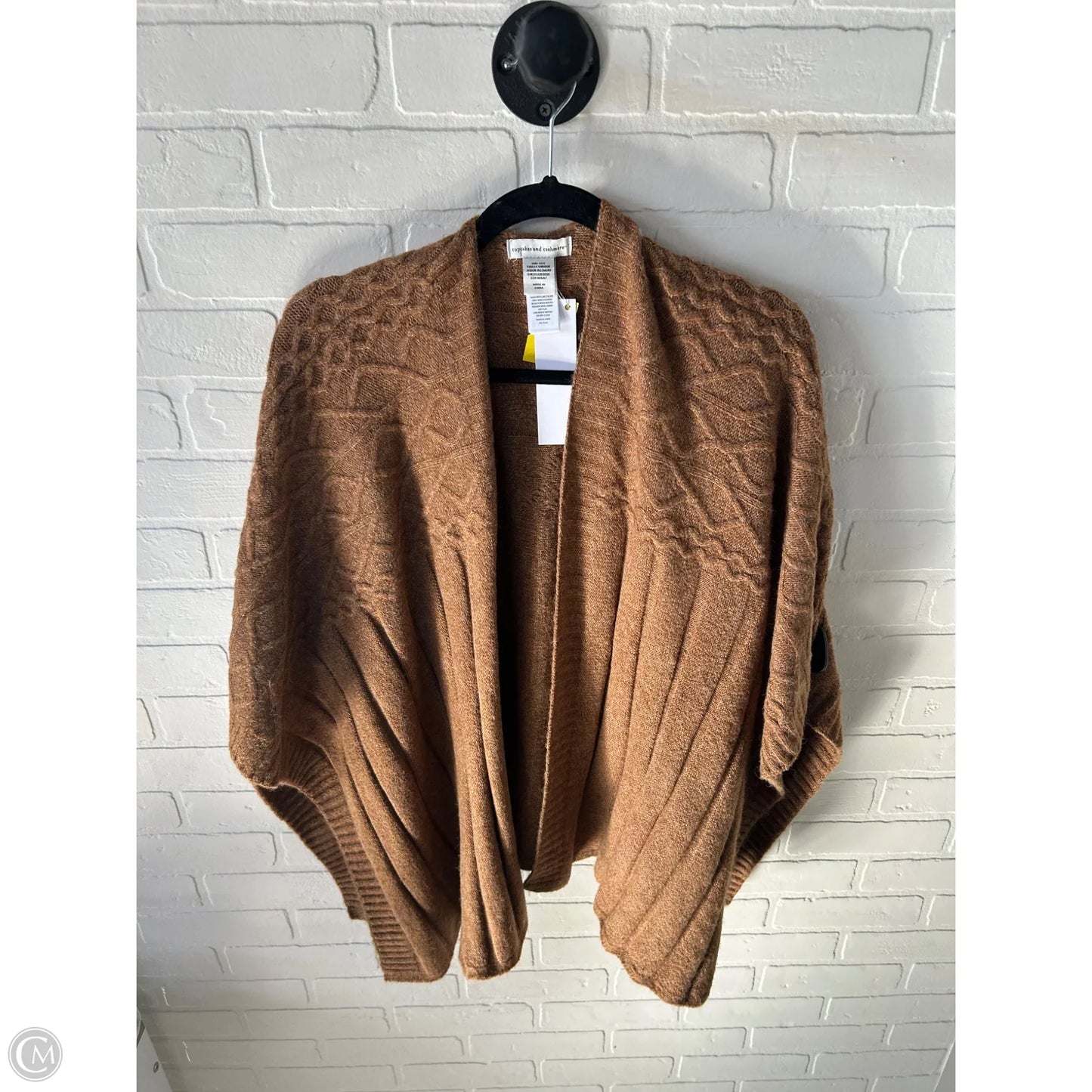Poncho By Cupcakes And Cashmere In Brown, Size: Osfm