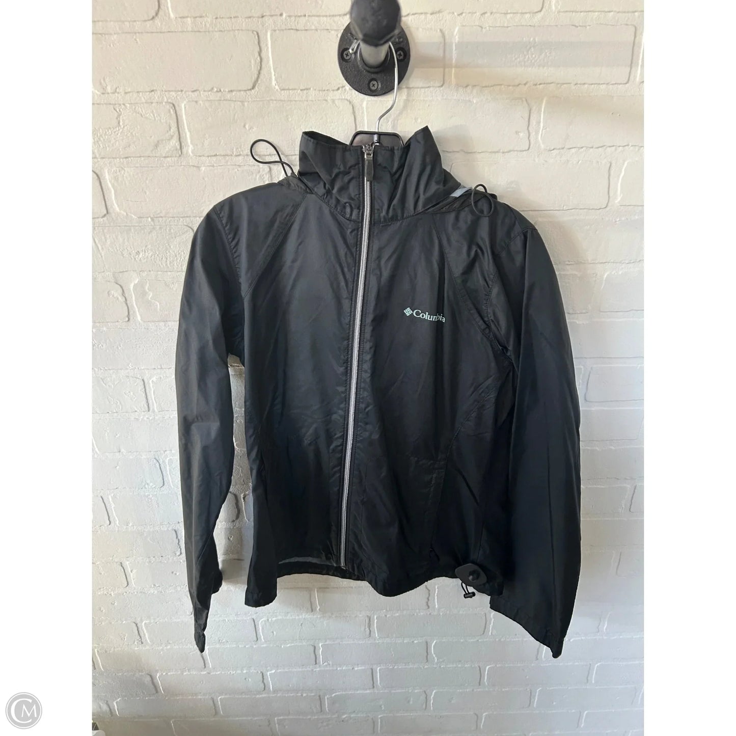 Jacket Windbreaker By Columbia In Black, Size: S