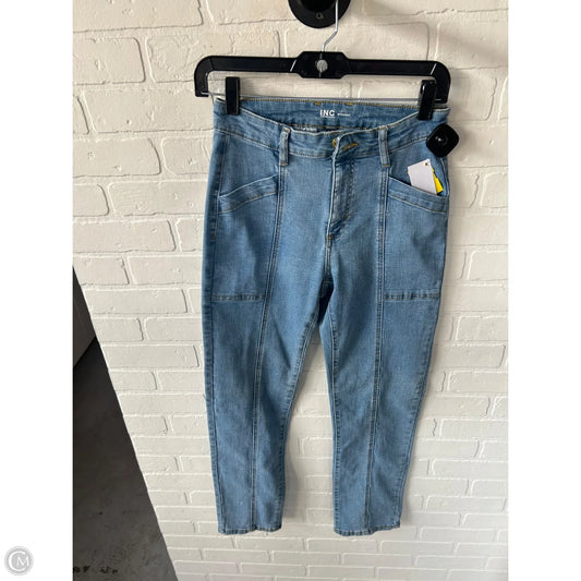 Jeans Straight By Inc In Blue Denim, Size: 0