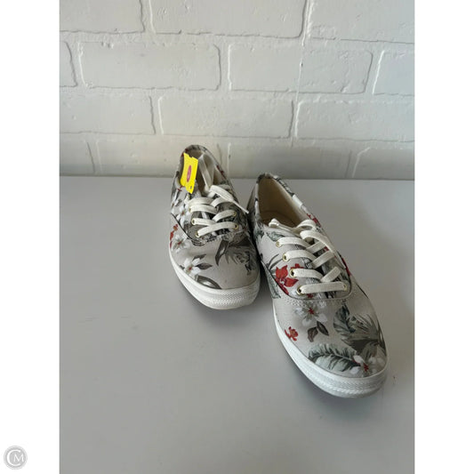 Shoes Sneakers By Keds In Cream & Green, Size: 6