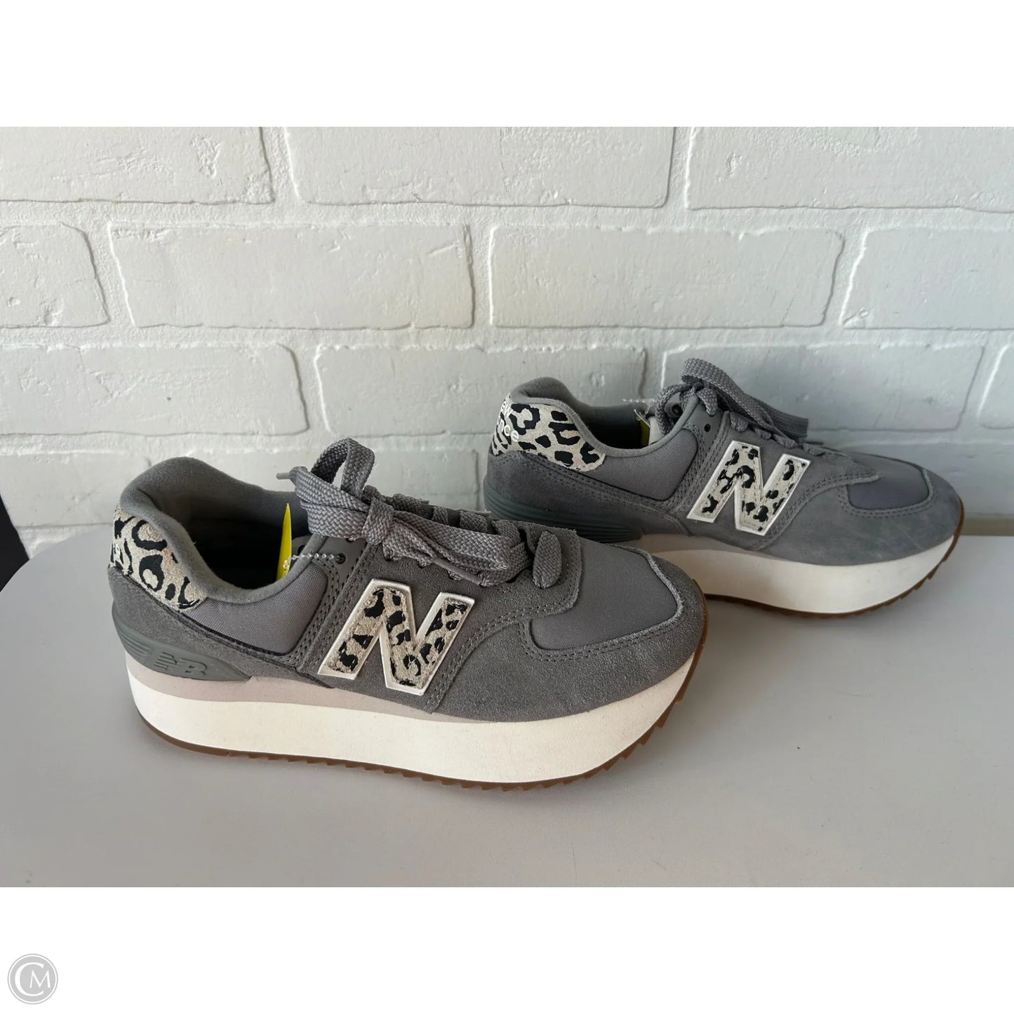 Shoes Sneakers Platform By New Balance In Grey, Size: 8